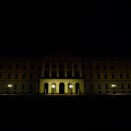 I en time hvert år er Slottet mørklagt under Earth Hour. Foto: Lise Åserud / NTB scanpix